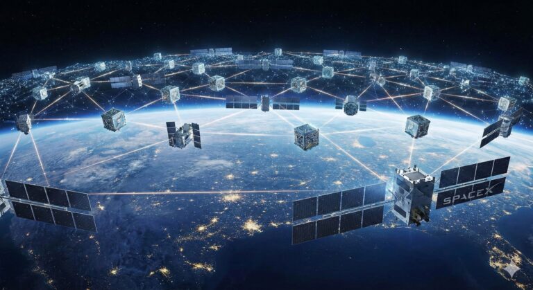 Couverture de satellites Starlink